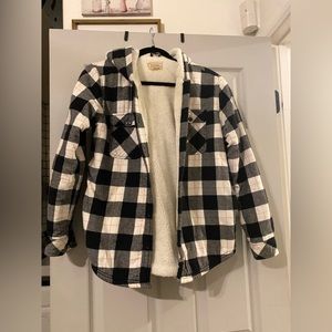 Small Boston Trader lined Sherpa flannel